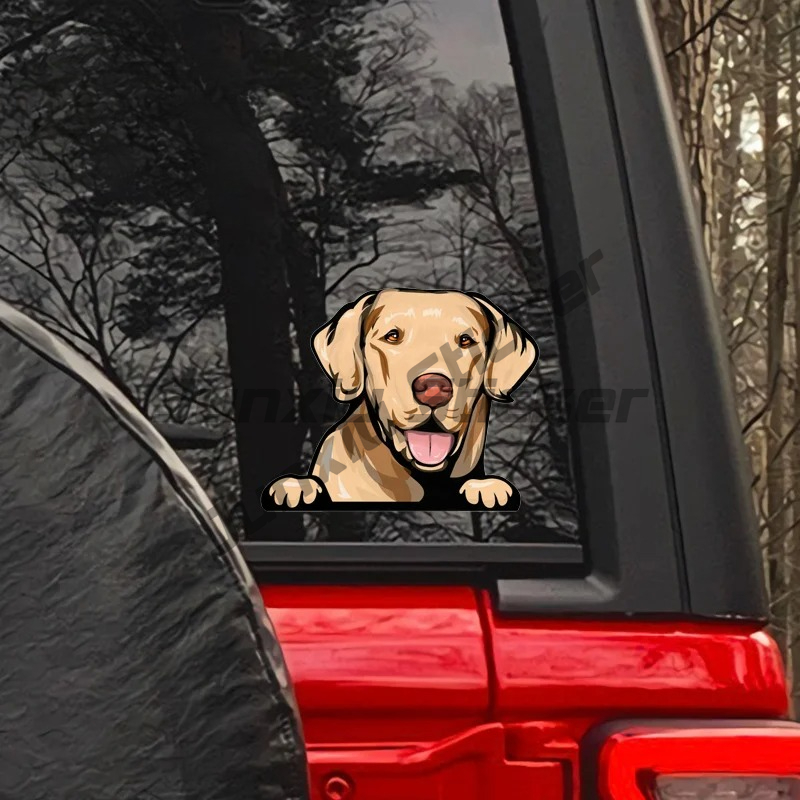 Yellow Laptop Accessories - Adesivos de Cachorro Labrador Retriever Amarelo