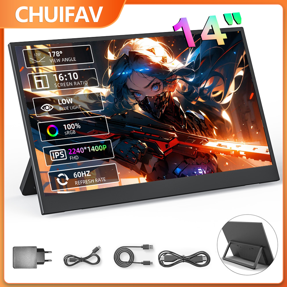Xbox Laptop Accessories - Monitor Portátil CHUIFAV 2560*1600 de 15,6