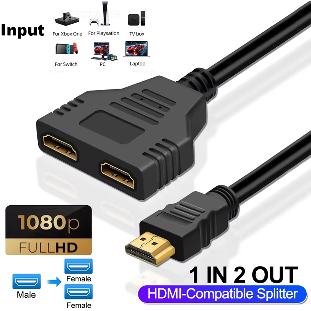 Xbox Laptop Accessories - Cabo divisor compatível com HDMI 1080P