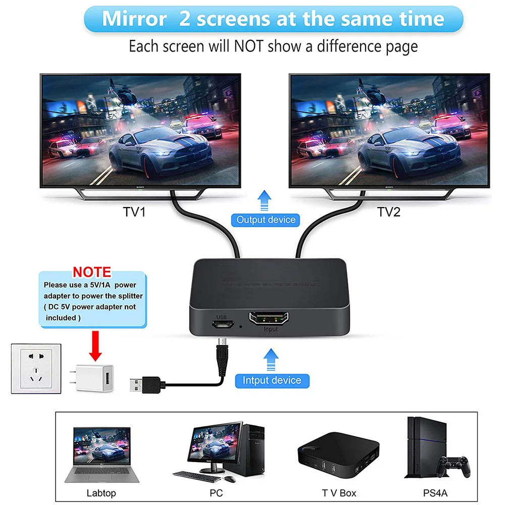 MZX 4K HDTV Switch 1x2 Splitte - Xbox Laptop Accessories avaliação e preço