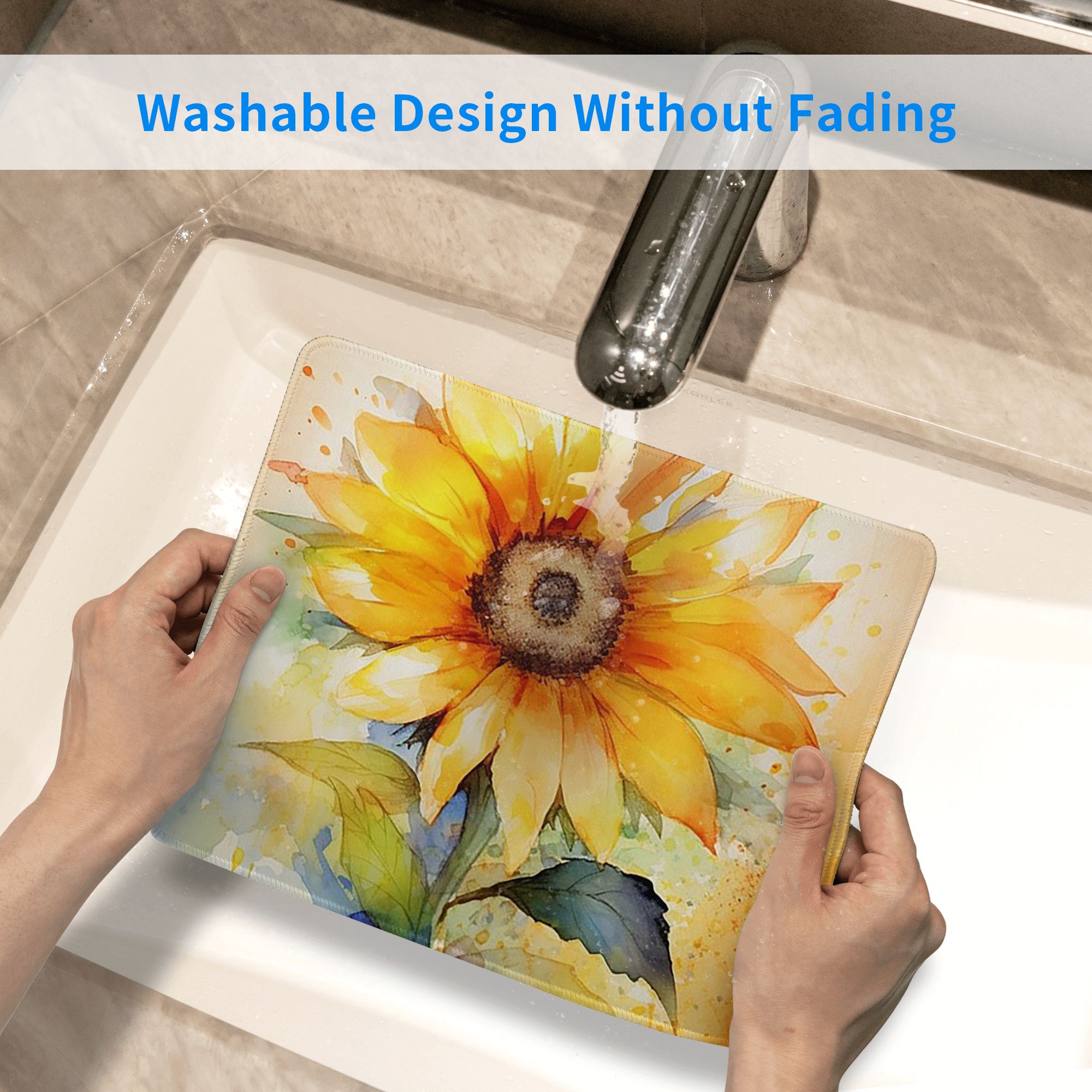 Mouse Pad Floral Vibrante Amar - Yellow Laptop Accessories avaliação e preço