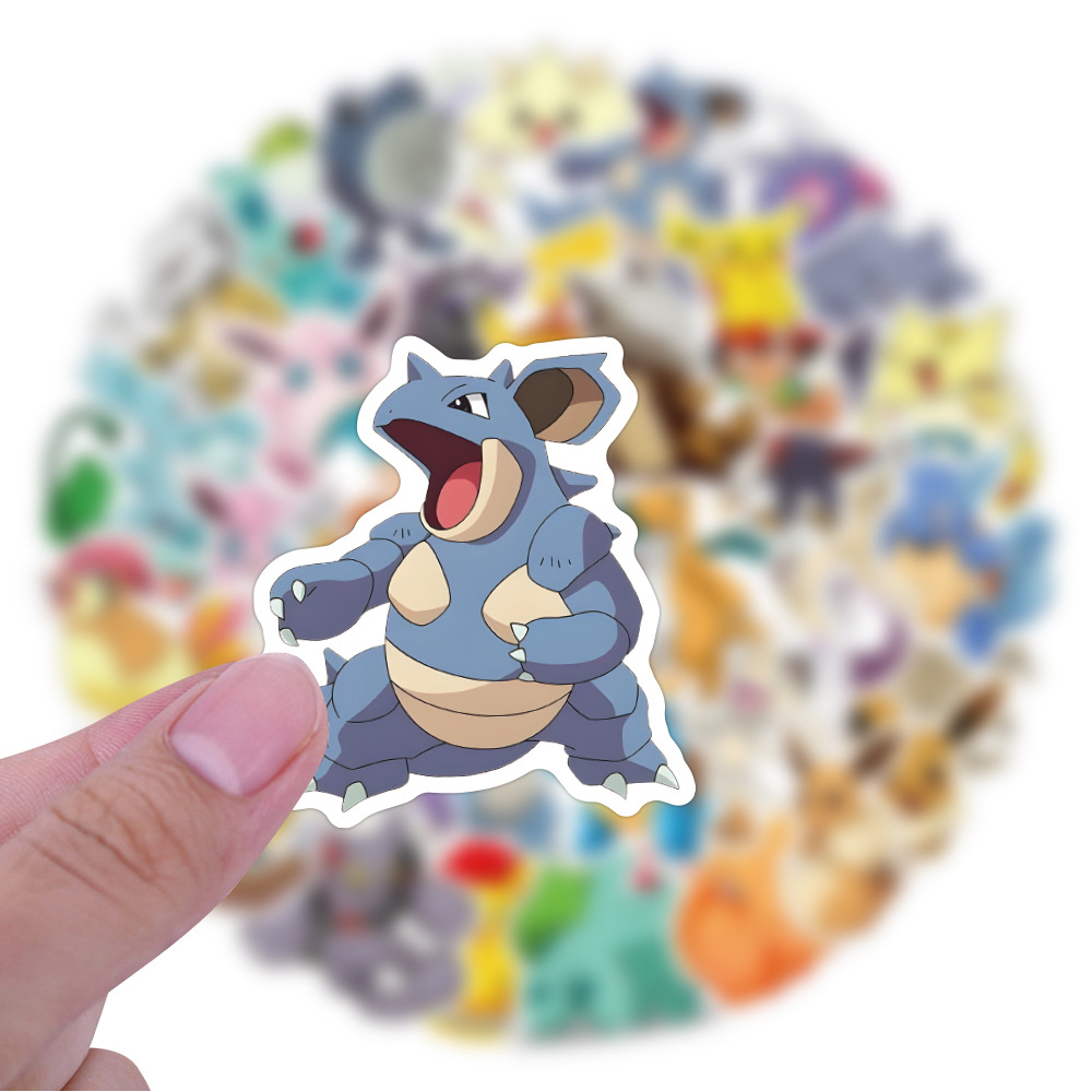 50/60pcs Adesivos de Anime Pok - Laptop Accessories Cute avaliação e preço