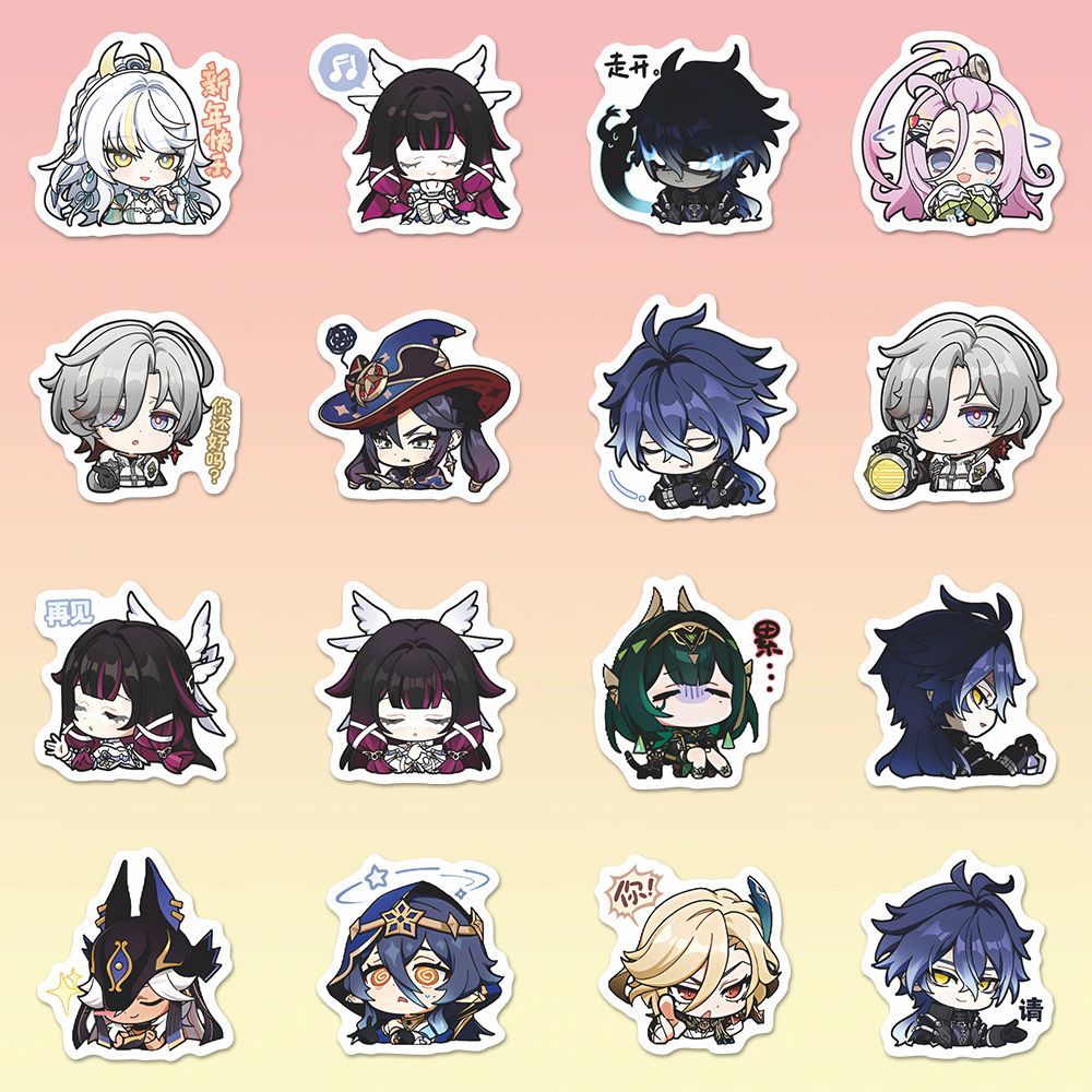 64PCS Adesivos de Anime Genshi - Laptop Accessory avaliação e preço